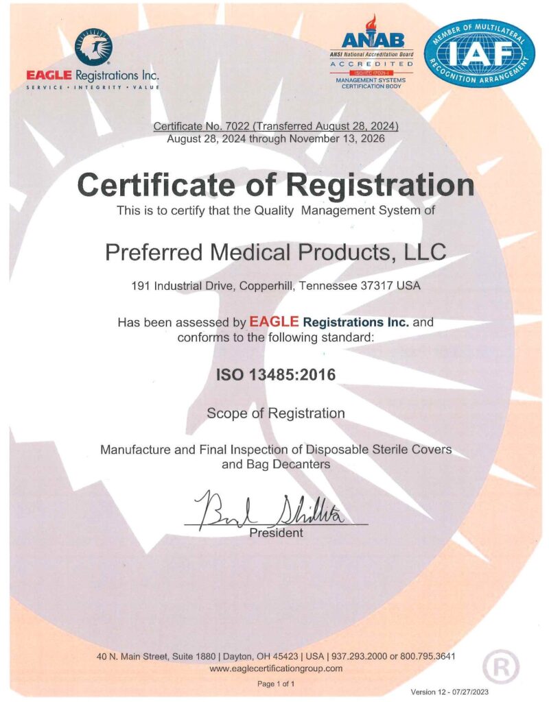 iso 13485 cert.